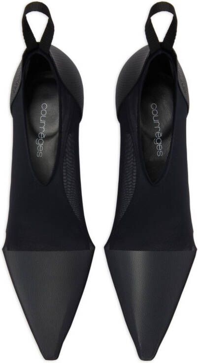 Courrèges Diving pumps met mesh Zwart