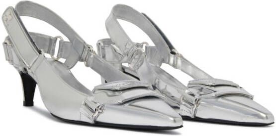 Courrèges Racer pumps Zilver