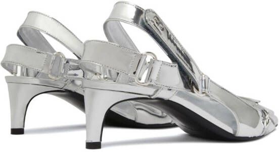Courrèges Racer pumps Zilver