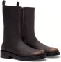 Courrèges Rider Patina leren laarzen Bruin - Thumbnail 2