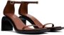 Courrèges Stream leren sandalen 75 mm Bruin - Thumbnail 2