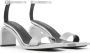 Courrèges Stream Mirror leren sandalen Zilver - Thumbnail 2