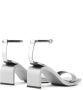 Courrèges Stream Mirror leren sandalen Zilver - Thumbnail 3