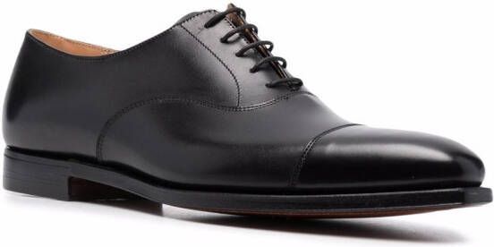 Crockett & Jones Leren derby veterschoenen Zwart