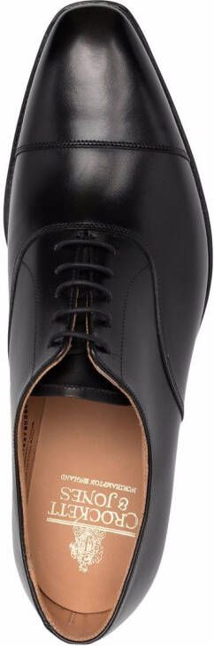 Crockett & Jones Leren derby veterschoenen Zwart