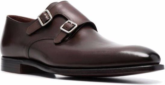 Crockett & Jones Leren gespschoenen Bruin