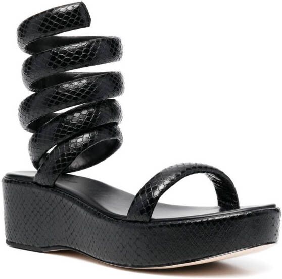 Cult Gaia Gabi sandalen met bandje Zwart