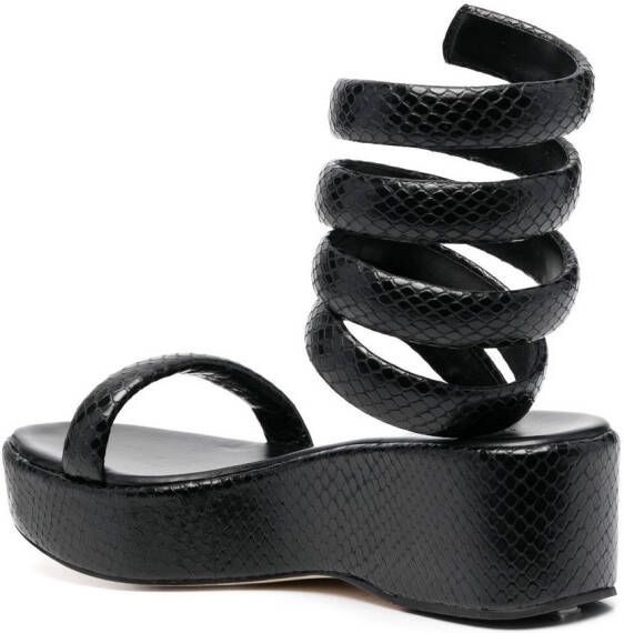 Cult Gaia Gabi sandalen met bandje Zwart