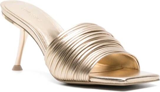 Cult Gaia Giana metallic muiltjes Goud