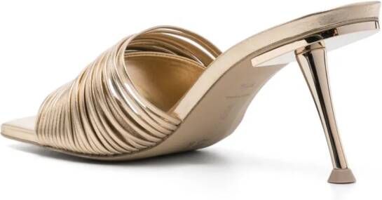 Cult Gaia Giana metallic muiltjes Goud
