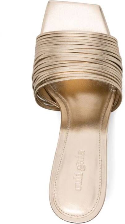 Cult Gaia Giana metallic muiltjes Goud