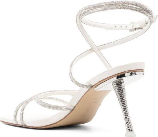 Cult Gaia Isa leren sandalen Zilver