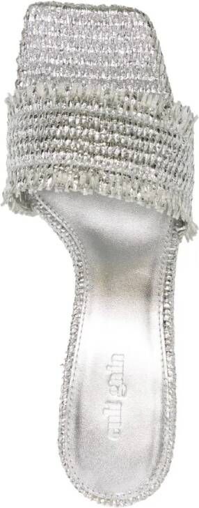 Cult Gaia Metallic muiltjes Zilver