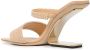 Cult Gaia Rene sandalen met geometrische hak Beige - Thumbnail 3