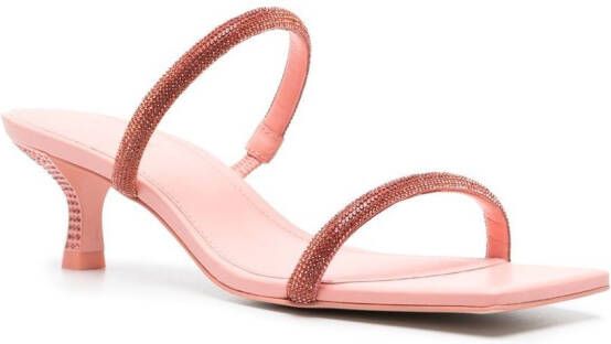 Cult Gaia Sandalen verfraaid met stras Roze