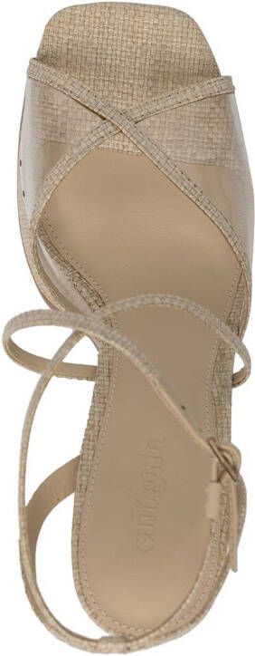 Cult Gaia Sofie sandalen met plateauzool Beige