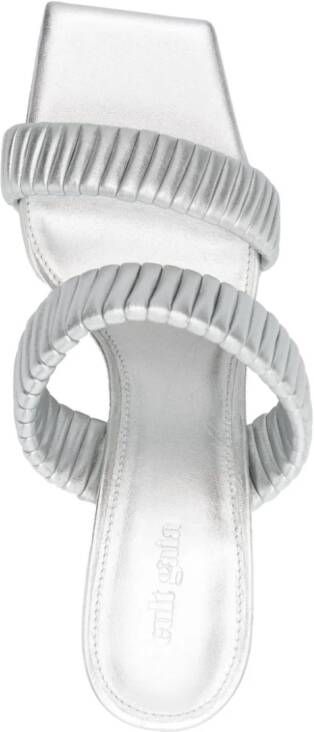 Cult Gaia Valence leren sandalen Zilver