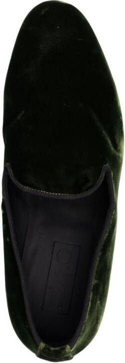 D4.0 Fluwelen loafers Groen