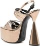 D'ACCORI Belle sandalen met plateauzool Goud - Thumbnail 3