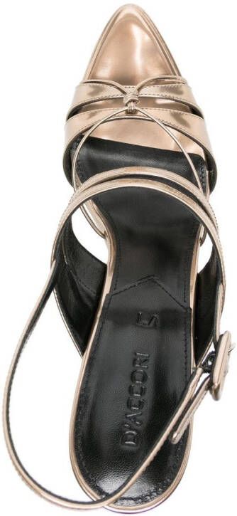 D'ACCORI Belle sandalen met plateauzool Goud