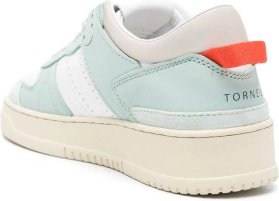 D.A.T.E. Leren sneakers met logo-reliëf Wit
