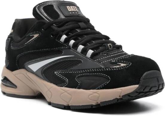 D.A.T.E. SN23 sneakers met vlakken Zwart