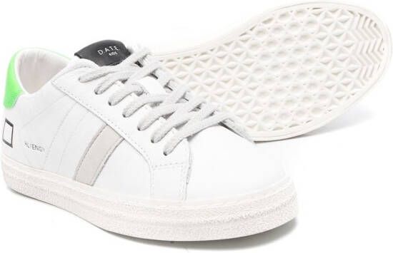 D.A.T.E. Sneakers met colourblocking Wit