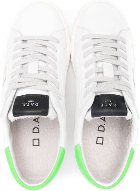 D.A.T.E. Sneakers met colourblocking Wit