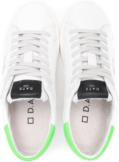D.A.T.E. Sneakers met colourblocking Wit