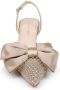 Dee Ocleppo Brazil satijnen slingback pumps Beige - Thumbnail 4