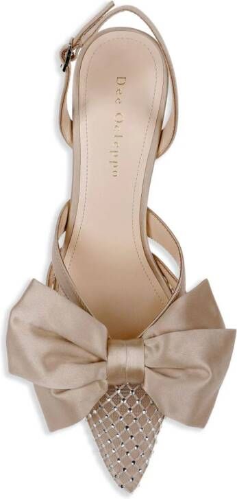 Dee Ocleppo Brazil satijnen slingback pumps Beige