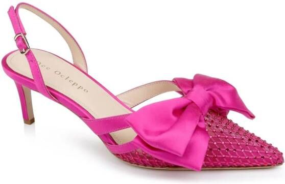 Dee Ocleppo Brazil satijnen slingback pumps Roze