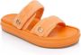 Dee Ocleppo Finland slippers met dubbele bandjes Oranje - Thumbnail 2