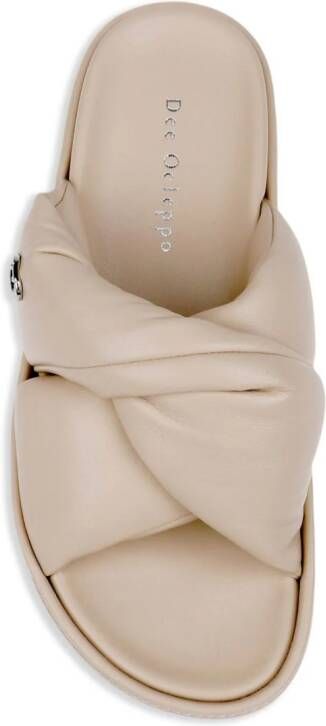 Dee Ocleppo Milan leren muiltjes Beige