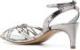 Del Carlo 55mm sandalen met slangenleer-effect Grijs - Thumbnail 3