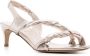 Del Carlo 60mm gedraaide leren sandalen Zilver - Thumbnail 2