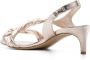 Del Carlo 60mm gedraaide leren sandalen Zilver - Thumbnail 3