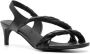 Del Carlo 60mm gedraaide leren sandalen Zwart - Thumbnail 2