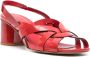 Del Carlo 65mm lakleren sandalen Rood - Thumbnail 2