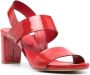 Del Carlo 75mm lakleren pumps Rood - Thumbnail 2