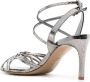 Del Carlo 85mm sandalen met slangenleer-effect Grijs - Thumbnail 3