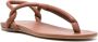 Del Carlo Dytt gewatteerde leren sandalen Bruin - Thumbnail 2