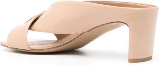 Del Carlo 55 mm Moor leren muiltjes Beige