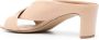 Del Carlo Leren sandalen Beige - Thumbnail 3