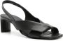 Del Carlo Moor 55mm lakleren sandalen Zwart - Thumbnail 2