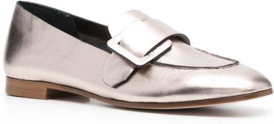 Del Carlo Leren loafers Beige