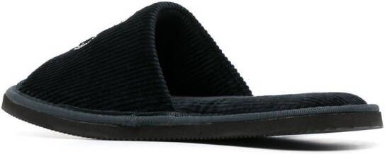 Desmond & Dempsey Sansindo slippers met tijgerprint Zwart