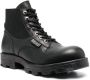 Diesel Leren combat boots Zwart - Thumbnail 2