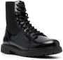 Diesel Alabama combat boots met elastisch vlak Zwart - Thumbnail 2