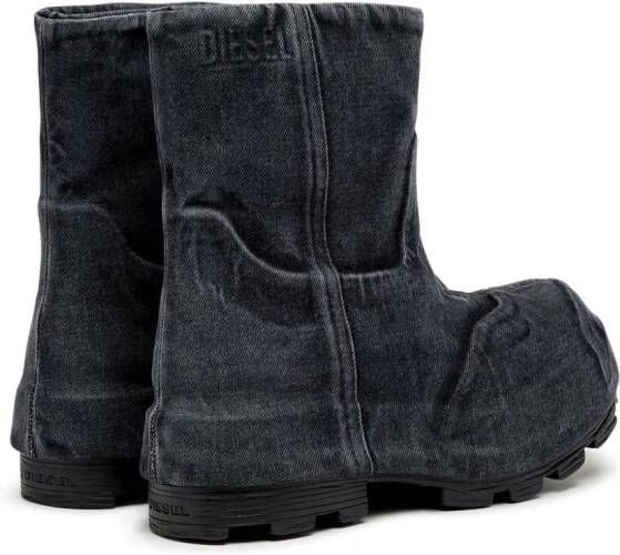 Diesel D-Hammer Md Chelsea denim laarzen Zwart